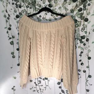 Off the Shoulder Sweater